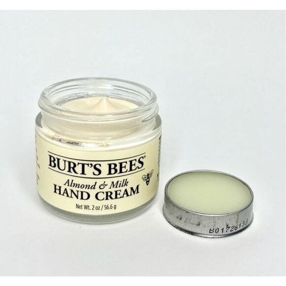Burt’s Bees Almond Milk Hand Cream Jar 2 fl oz & Mini Hand Salve Tin - Picture 3 of 3